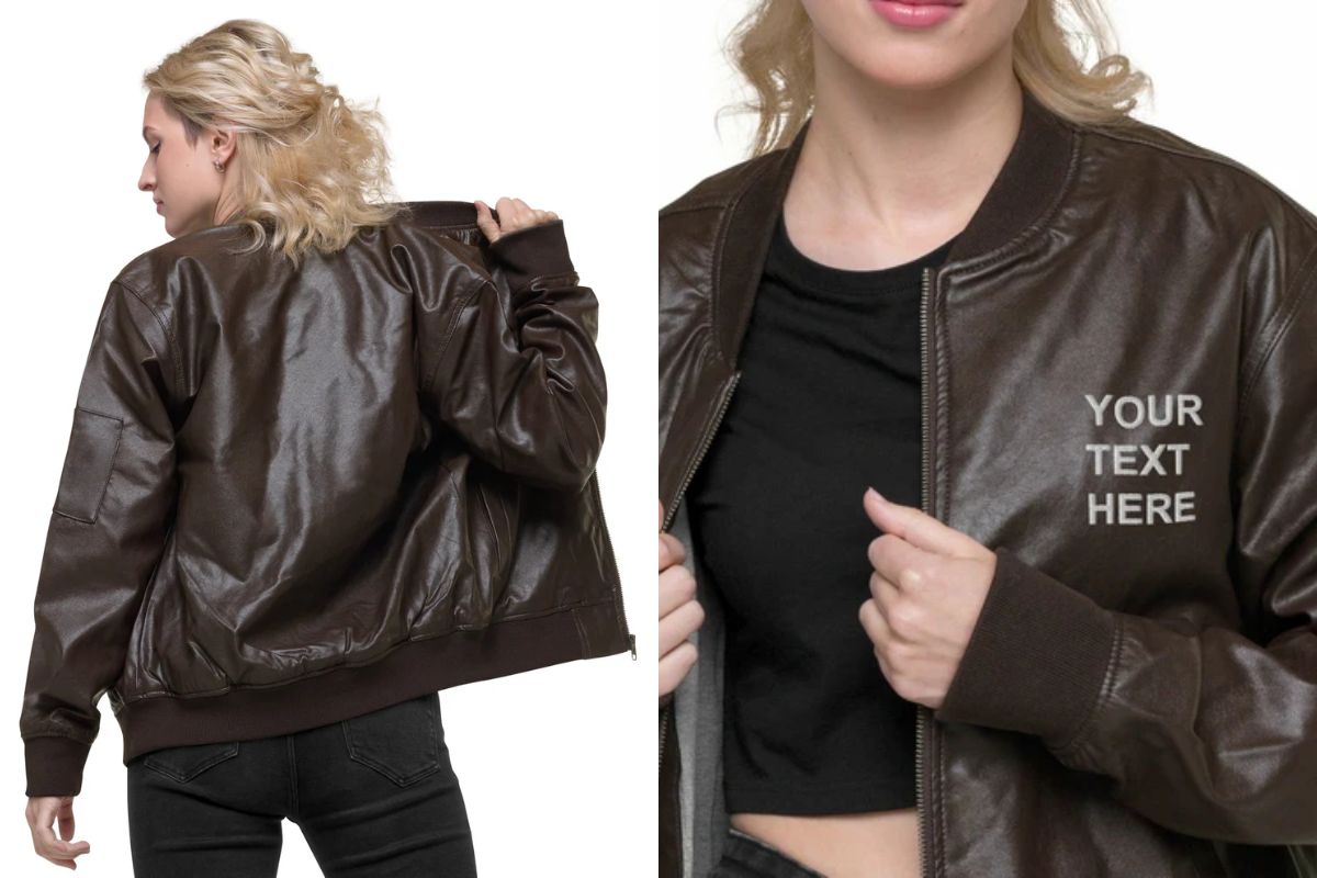 Embroidered leather jackets