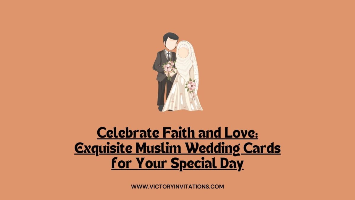 Muslim wedding cards