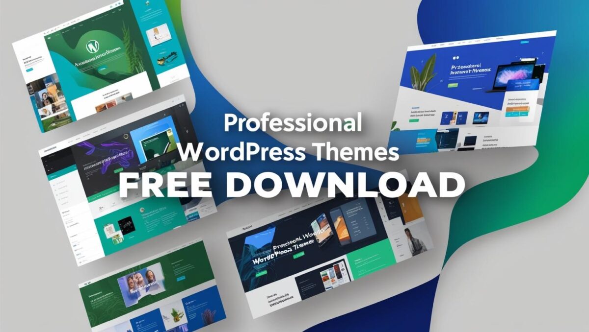 Professional WordPress themes free download,