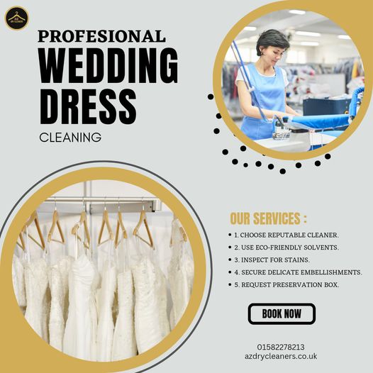 wedding dress cleaning
