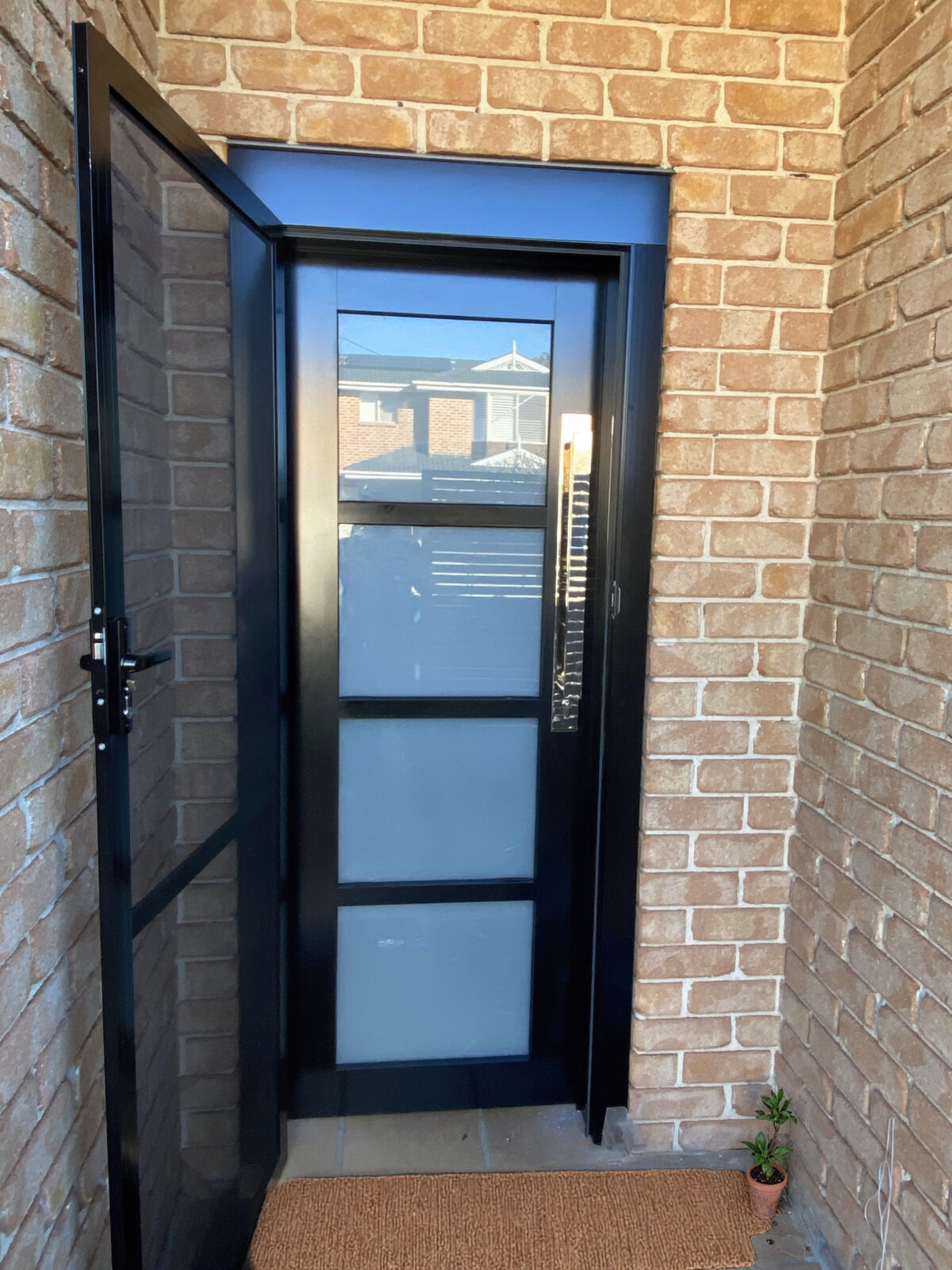 hinged aluminium doors