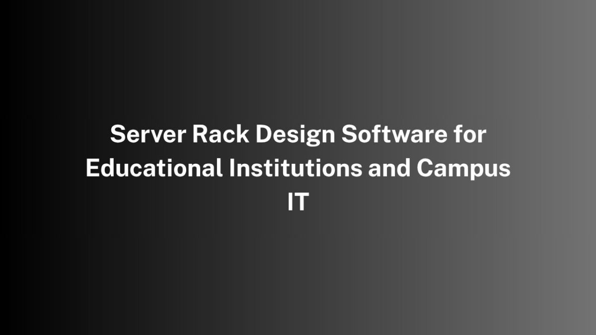 server rack design software