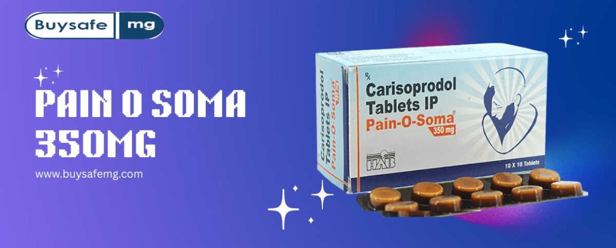 Pain O Soma 350mg tablet for charley horse muscle cramps relief