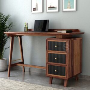 study table design from wooden street