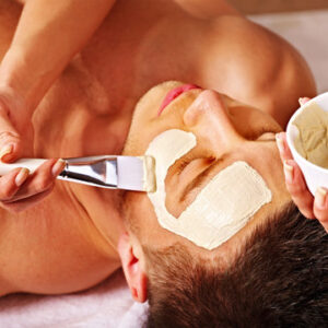 Men’s facial and wax