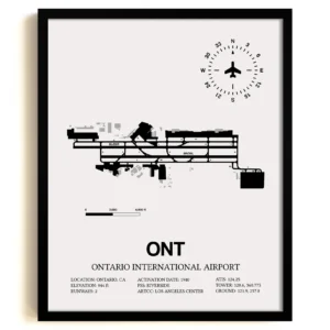 Ontario International Airport Map