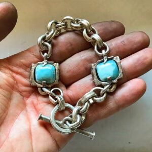 unique mens silver bracelets