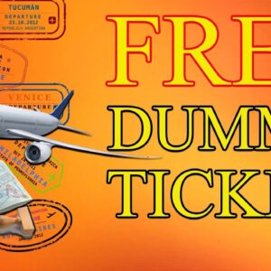 dummy ticket for visa