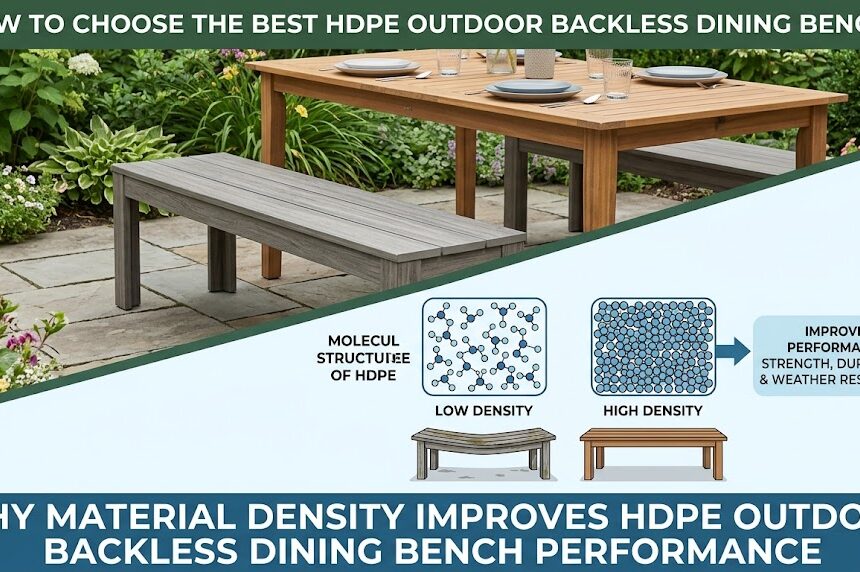 How To Choose The Best HDPE Outdoor Backless Dining Bench?