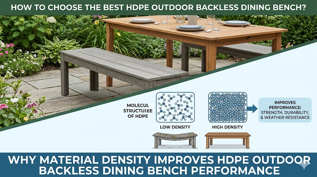 How To Choose The Best HDPE Outdoor Backless Dining Bench?