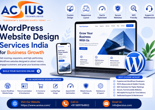 WordPress Website Design Services India for Business Growth