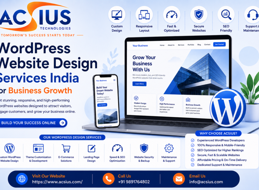 WordPress Website Design Services India for Business Growth