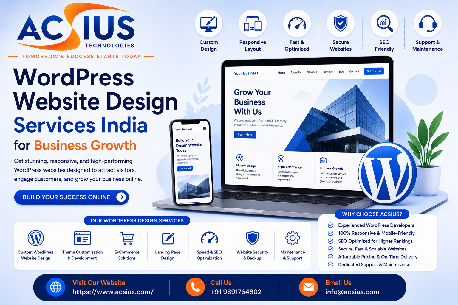 WordPress Website Design Services India for Business Growth