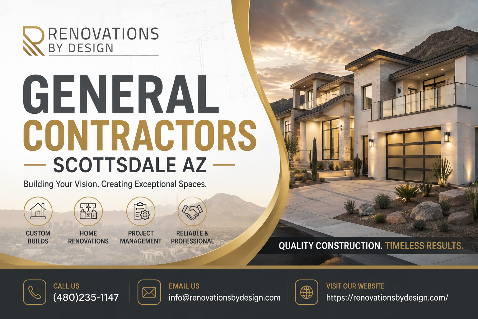 Professional General Contractors Scottsdale AZ for Homes Built Around You